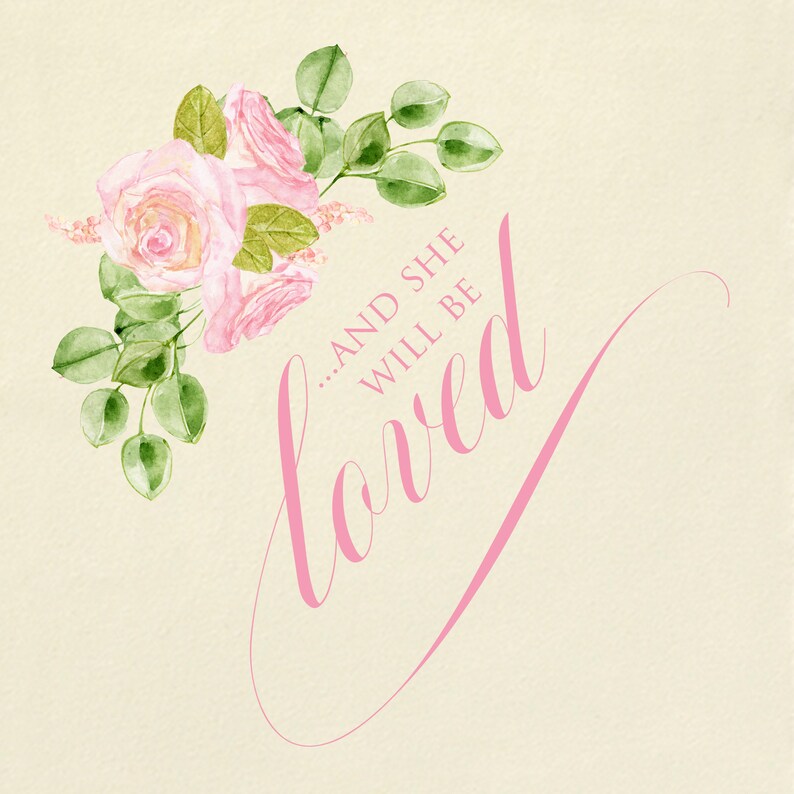 Baby Shower Napkin Pink Floral Shower Napkin Girl Baby Etsy