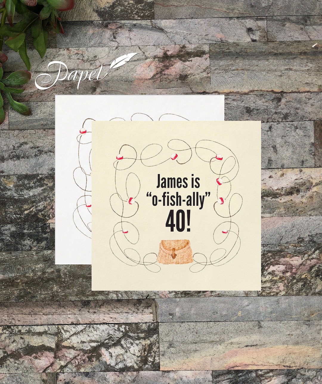 Fishing Theme Cocktail Napkins, Fly Fishing Birthday Napkins