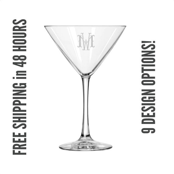 Personalized Wine,martini or Champagne Glasses 