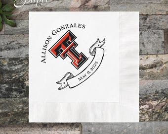 Texas Tech Grad Party Napkins