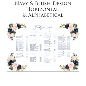 Wedding Table Chart Seat Assignment Sign PRINTED NOT DIGITAL Personalized Foamcore Shipped overnight by table or alphabetical image 6