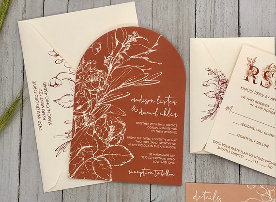 terracotta Handmade envelopes with Liner for invitations, handmade Craft  Envelopes for Wedding cards