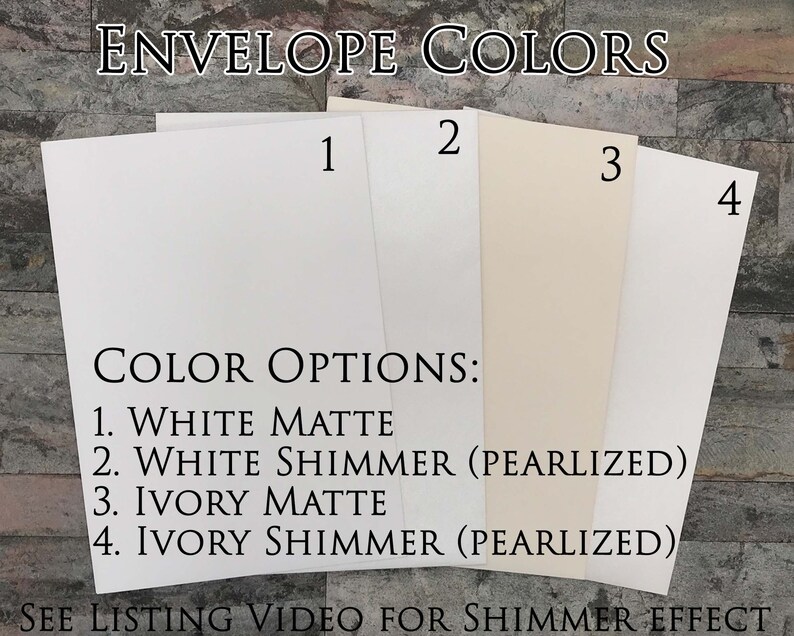 Lined Envelope for Wedding Invitations Custom Envelope Liner Etsy