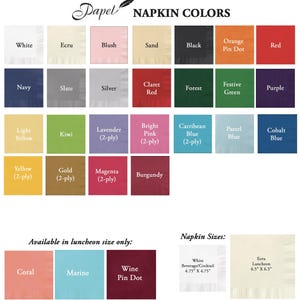 Foil Wedding Napkins: Custom Monogram, Coined or Uncoined immagine 8