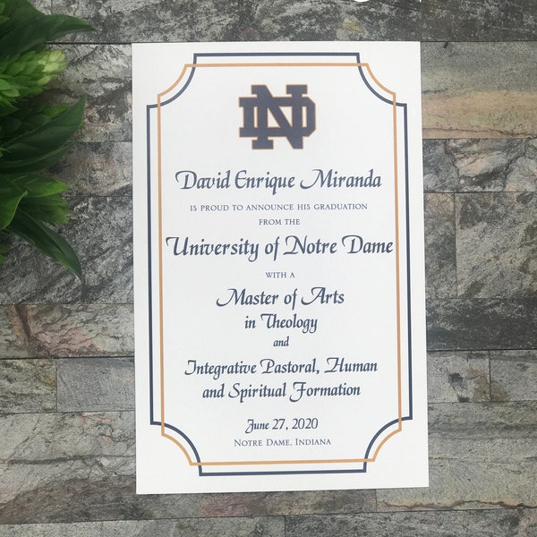 University Notre Dame Note Cards Etsy