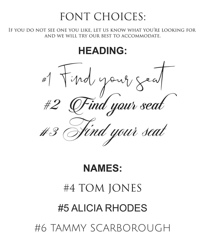 Wedding Table Chart Seat Assignment Sign PRINTED NOT DIGITAL Personalized Foamcore Shipped overnight by table or alphabetical image 10