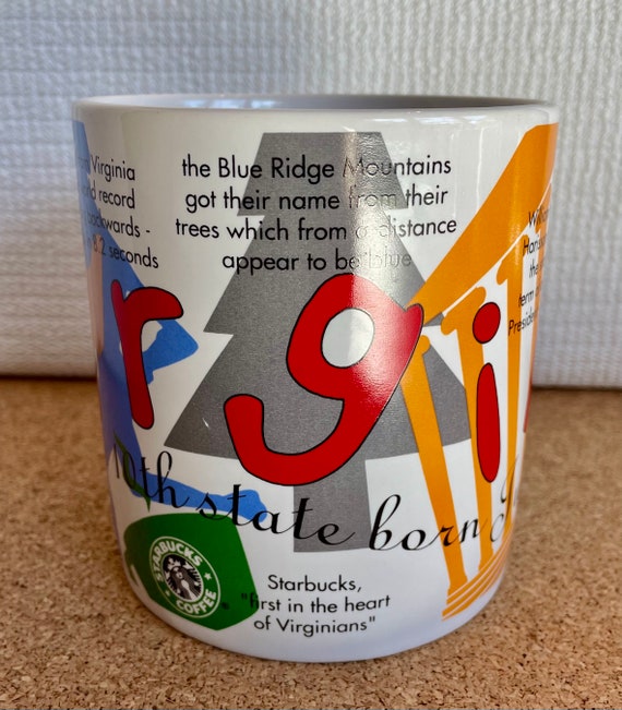 Buy Vtg Starbucks Virginia Mug, "states of Bean" Series, 1997, Daleet  Zigelboim and Jan Belson Online in India - Etsy