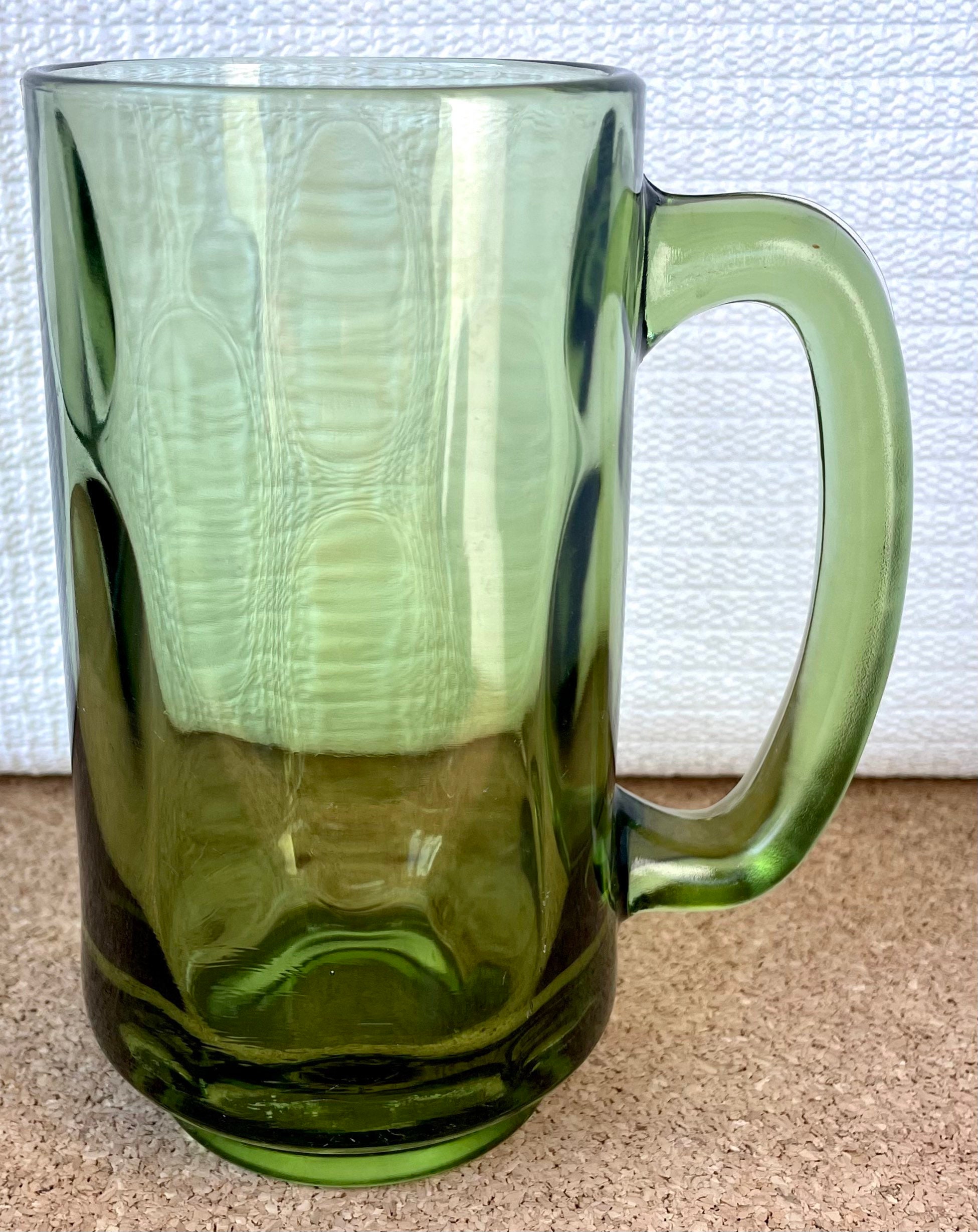 Cute Green Bear illlust Graphic Clear Mugs Glasses Prints Vintage Cups