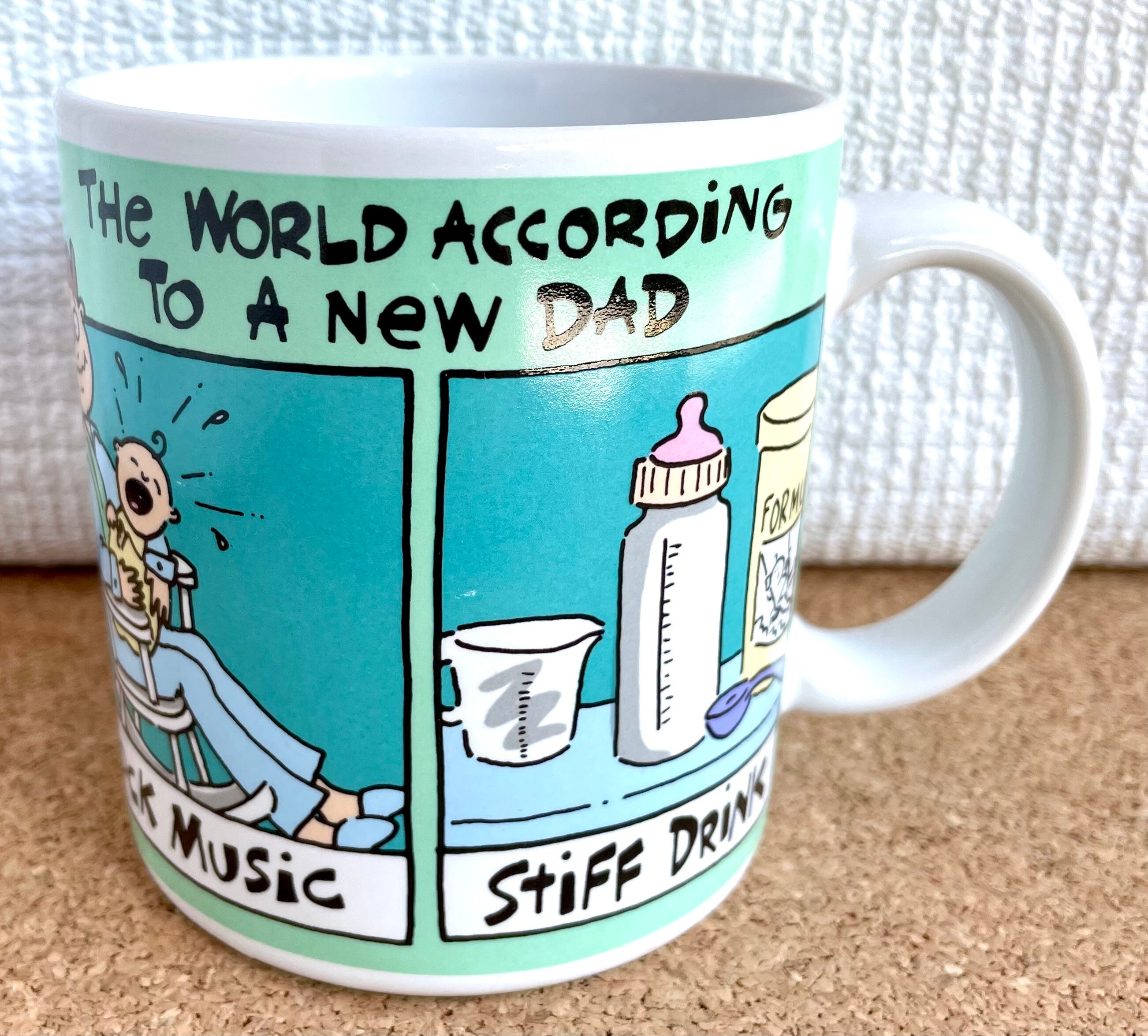 Vtg New Father Mug the World According to a New 