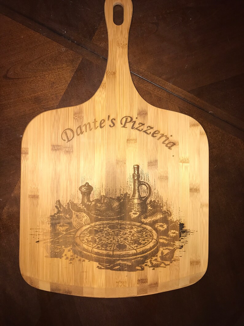 Personalized Pizza Paddle/Rubber Wood Cutting Etsy