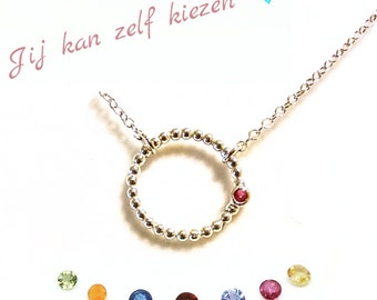 MySimply kleurige zilveren bedelketting