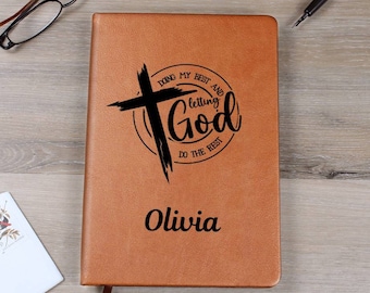 Personalized Prayer Journal, Christian Gift Journal, Religious Catholic Gift, Devotional Journal, Positive Affirmations Notebook D03