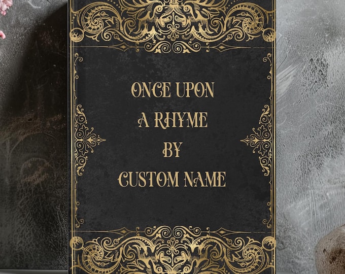 Personalized Poetry Journal, Custom Poetry Book, Personalized Notebook For Songwriting, Poetry Gift For Writer, Author, Poet Journal D01