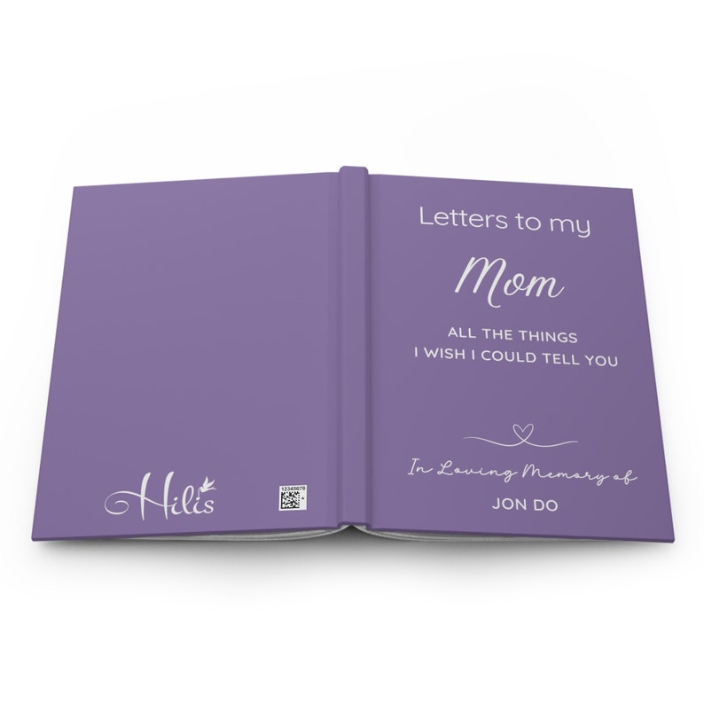 Personalized Memorial Journal, Letters to My Mom, Loss of Mother, A5 ...