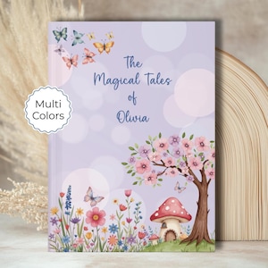 Personalized Fairy Garden Journal, Custom Kids Notebook Girls Dream Diary, Fantasy Adventure Journal for Daughter, Niece Birthday Gift D226