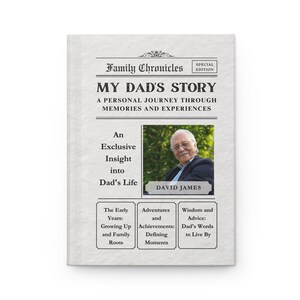 Dad I Want to Hear Your Story Journal, Life Story Journal, Personalized