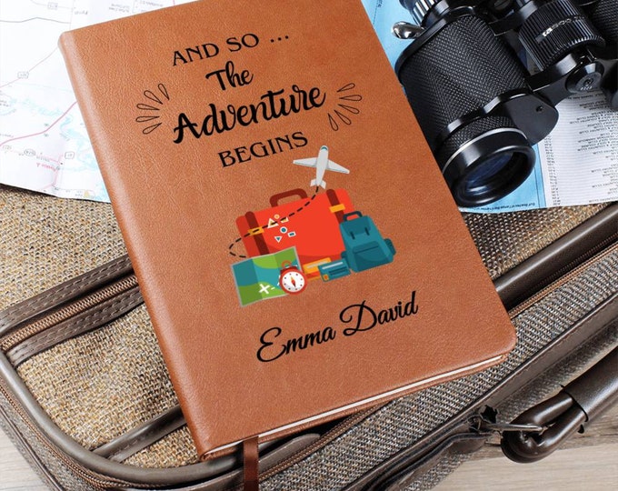 Personalized Travel Journal, Adventure Journal, Traveling Journal, Camping Journal, Camper A5 Notebook, Custom Journal, Camping Gift