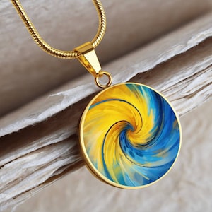 Spiritual Necklace, Fibonacci Spiral Fractal Sacred Geometry Necklace, Fibonacci Jewelry, Silver or Gold, Gift for Her, Spiritual Gift D05