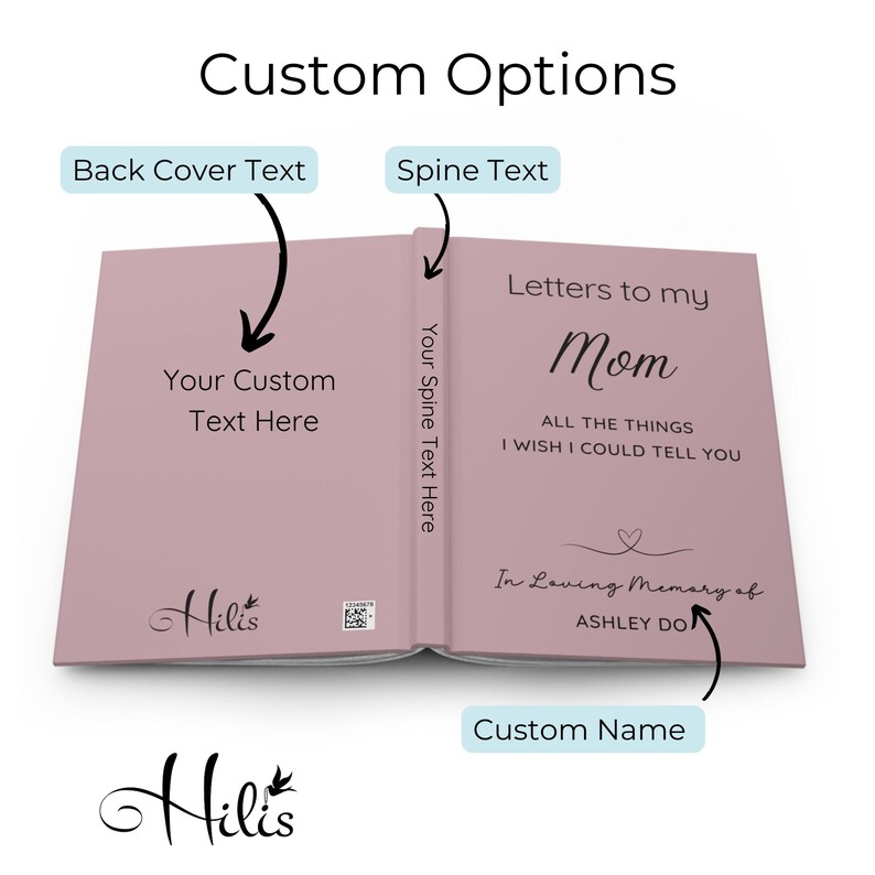 Personalized Memorial Journal, Letters to My Mom, Loss of Mother, A5 ...