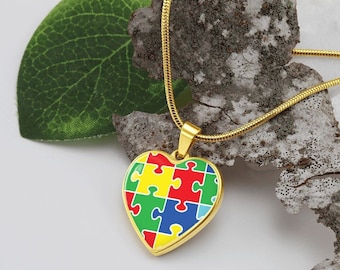Personalisierte Autismus Halskette, Neurovielfalt Schmuck, Autismus Bewusstsein Anhänger, Neurodivergente Halskette, ADHD, Inklusion, psychische Gesundheit