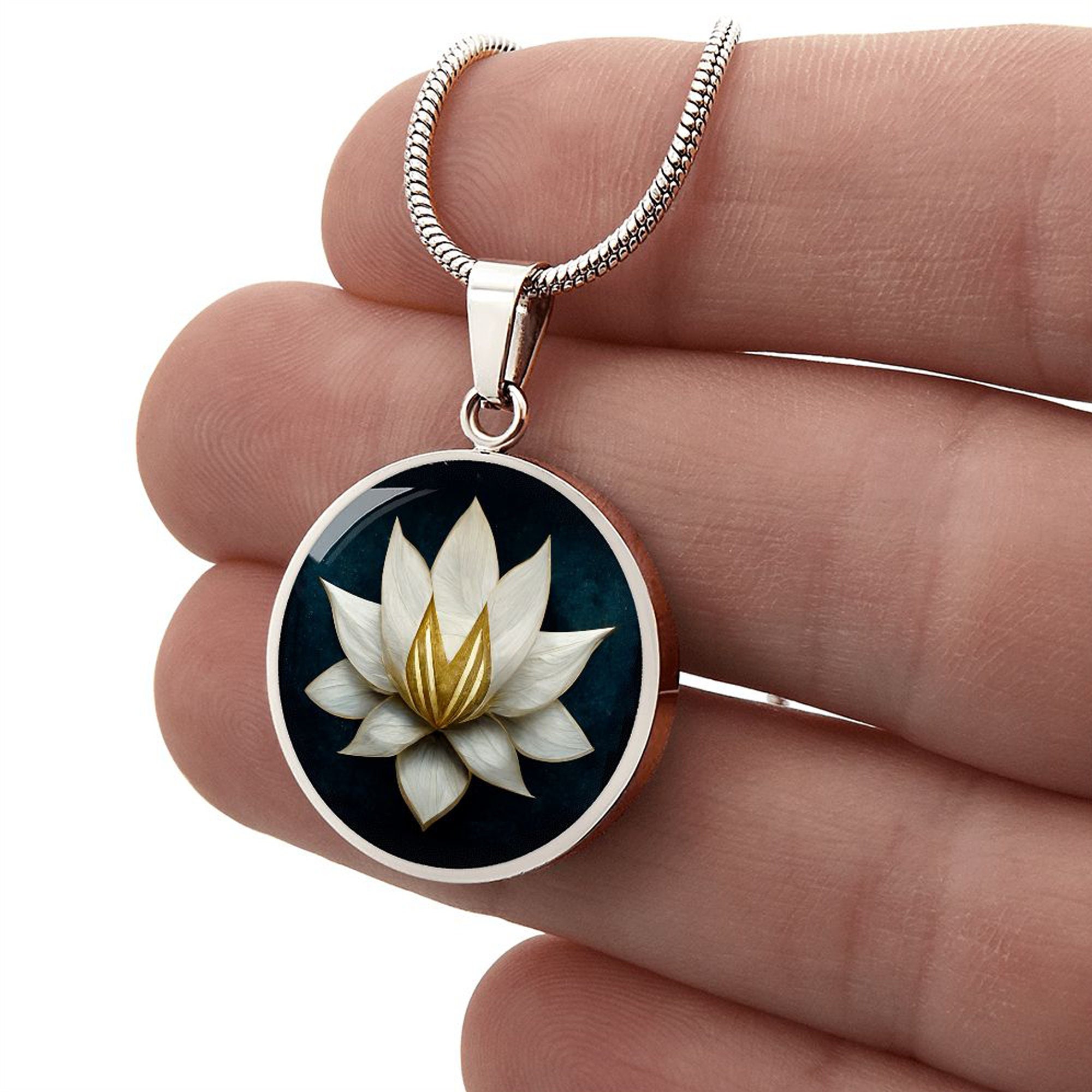 New Beginnings Necklace Encouragement Gift for Woman • Lotus New Beginnings Necklace Encouragement Gift for Woman • Lotus