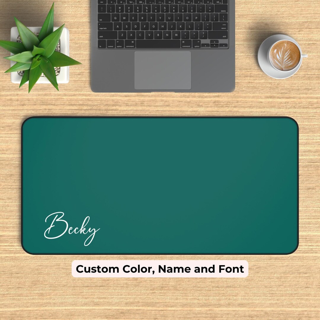Custom Desk Mat With Name, Personalized Mouse Pad, Extended Mousepad ...