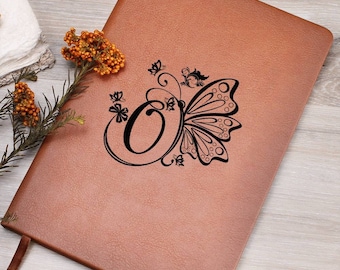 Initial Butterfly Personalized Journal, Birthday Gift Notebook, Gratitude Journal, Meditation Journal, Custom Dream Journal, Gift for Her