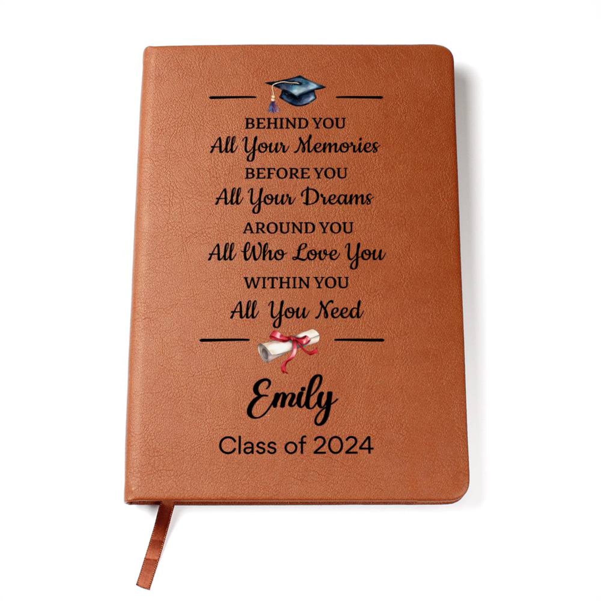 Personalized Graduation Gift Journal, Custom Name Notebook, A5 Vegan ...