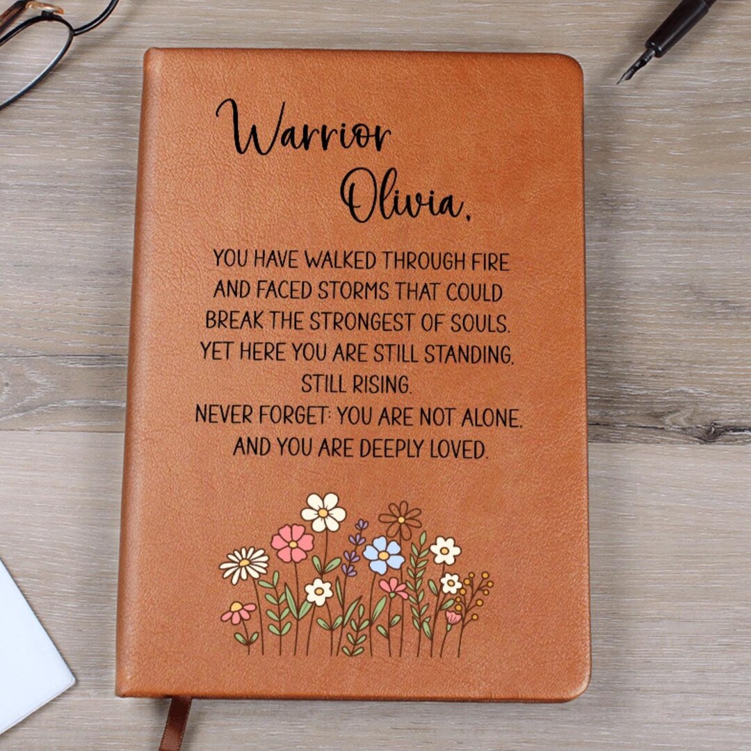 Personalized Warrior Journal – Custom Vegan Leather Notebook ...
