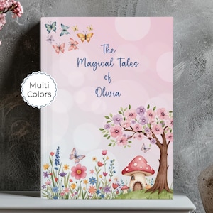 Personalized Whimsical Journal, Custom Kids Notebook Girls Dream Diary, Fantasy Adventure Journal for Daughters, Niece Birthday Gift D226