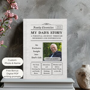 Dad I Want to Hear Your Story Journal, Life Story Journal, Personalized