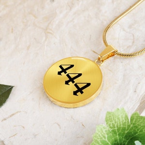 Angel Number Necklace, Lucky Number Pendant, Spiritual Jewelry for Women, Gift for Her, Personalized Necklace for Women, Waterproof 444 222
