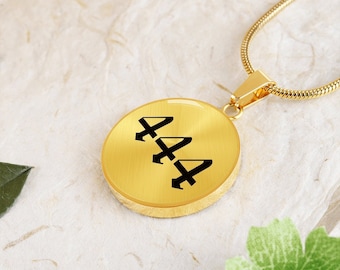 Angel Number Necklace, Lucky Number Pendant, Spiritual Jewelry for Women, Gift for Her, Personalized Necklace for Women, Waterproof 444 222