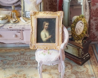 Melody Jane Puppenhaus-Bild Im Goldrahmen – Maßstab 1:12, Ca. 73x58 Mm, Miniatur-Dekoration