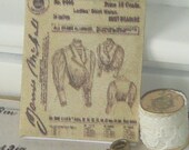 Patr&oacute;n de blusa antigua casa de mu&ntilde;ecas. 1.12 escala.