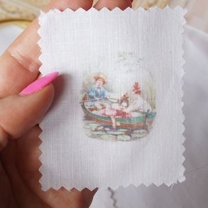 New** KIT dollhouse upholstered chair. 1:12 scale fabric printable pillow, bedspread, sofa, chair, miniature sewing supplies dollhouse