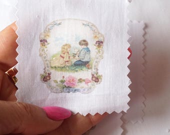 New** KIT dollhouse upholstered chair. 1:12 scale fabric printable pillow, bedspread, sofa, chair, miniature sewing supplies dollhouse