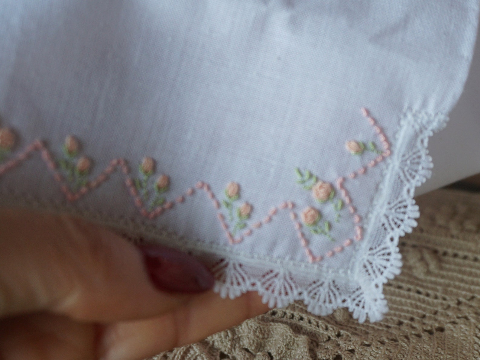 Ooakdollhouse Cotton Hand Embroidered Sheets.112 Bedlinen Etsy