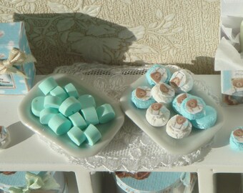 Dollhouse Miniature soaps. 1:12 Miniature bath complements for dollhouses. Perfumery dollhouse miniature.