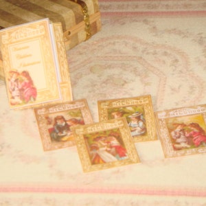 Dollhouse Vintage Children folder with illustrations. 1:12 Miniature prints for Dollhouses. image 3
