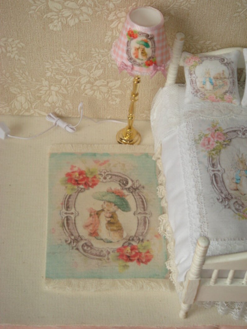 Newdollhouse Peter Rabbit Rug. 1:12 Dollhouse Miniature - Etsy
