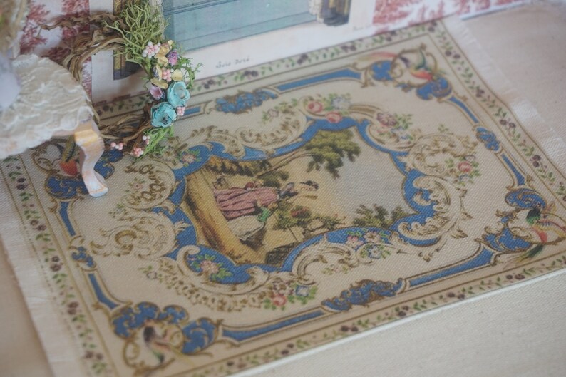Newdollhouse Antique Victorian Rug. 112 Dollhouse Miniature Etsy