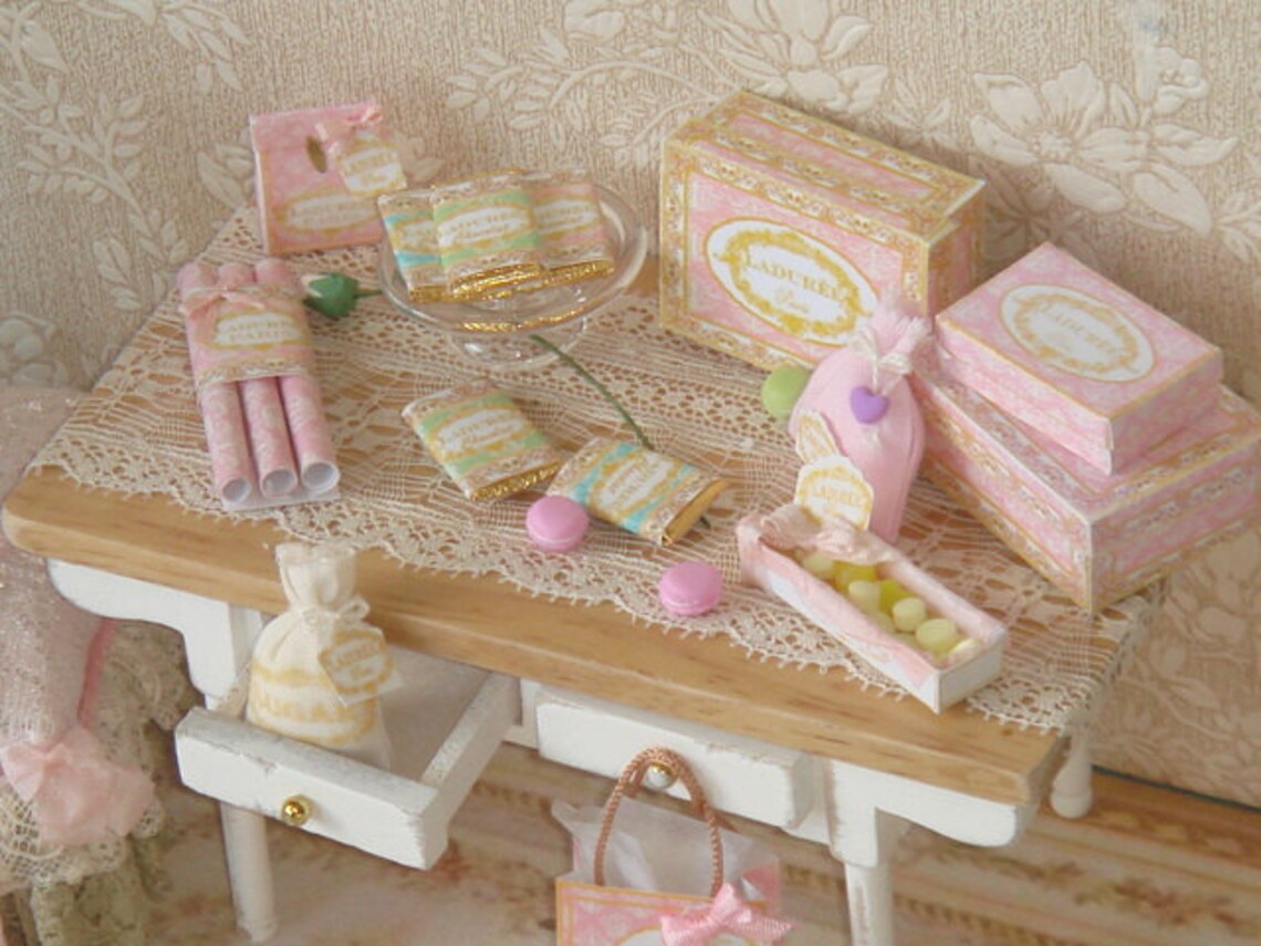 Dollhouse Chocolate Bars. 112 Miniature Chocolates for Etsy