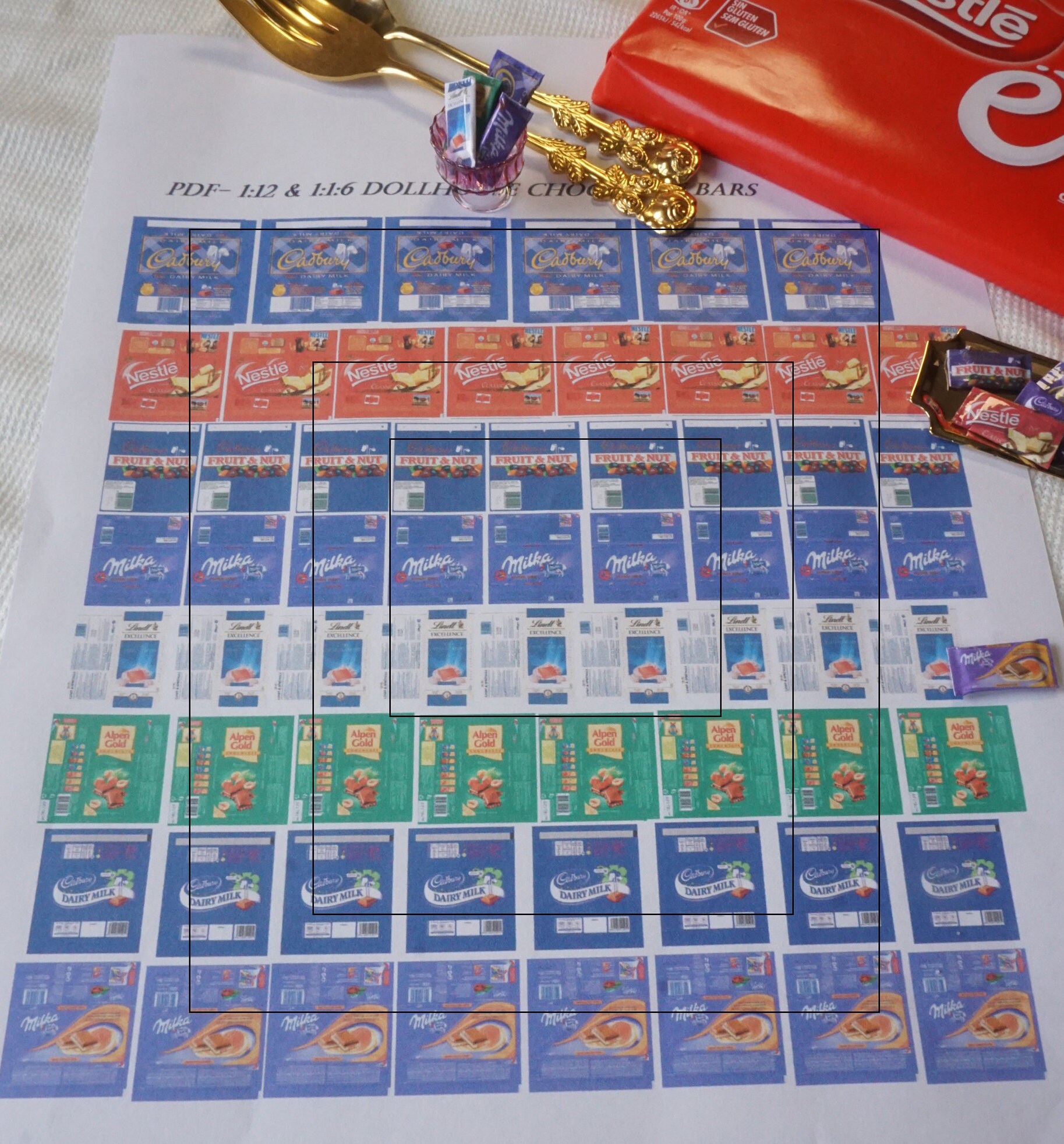 PDF DOWNLOAD Dollhouse Chocolate Bars Packages. 112 Etsy