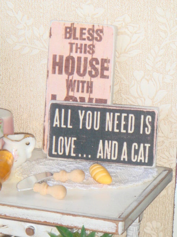 Dollhouse Vintage Sign. 112 Dollhouse Miniature Sign. Vintage Etsy