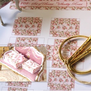 PDF** DOWNLOAD Shabby set of boxes. 1:12 Miniature set of boxes & bags dollhouse. 1-6 scale miniature books home printable.