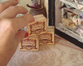 Dollhouse French Wine Box. 1:12 Miniatures for Dollhouses.