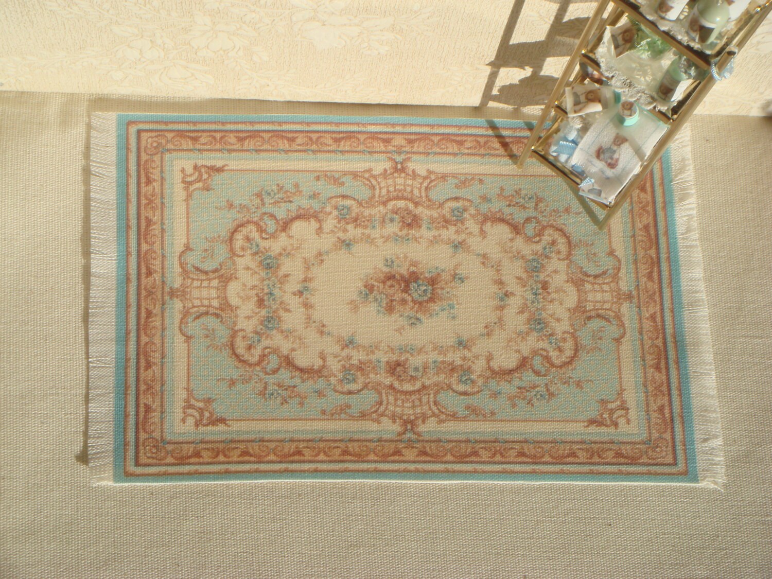 4-tlg. Miniatur Teppiche Für Puppenhaus - Verschiedene Formen & Farben