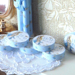Dollhouse Cream Tins-P. Rabbit Collection. 1:12 Miniature Collection for Dollhouses.
