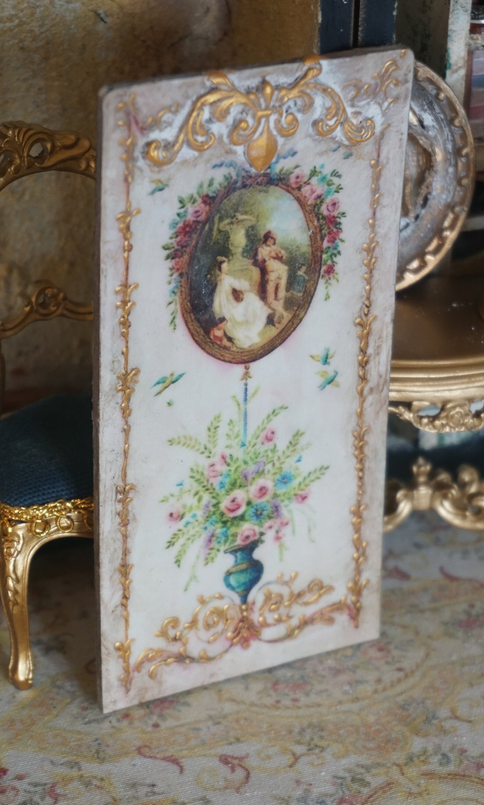 Dollhouse Aubusson Panel. 112 Dollhouse Miniature French Etsy